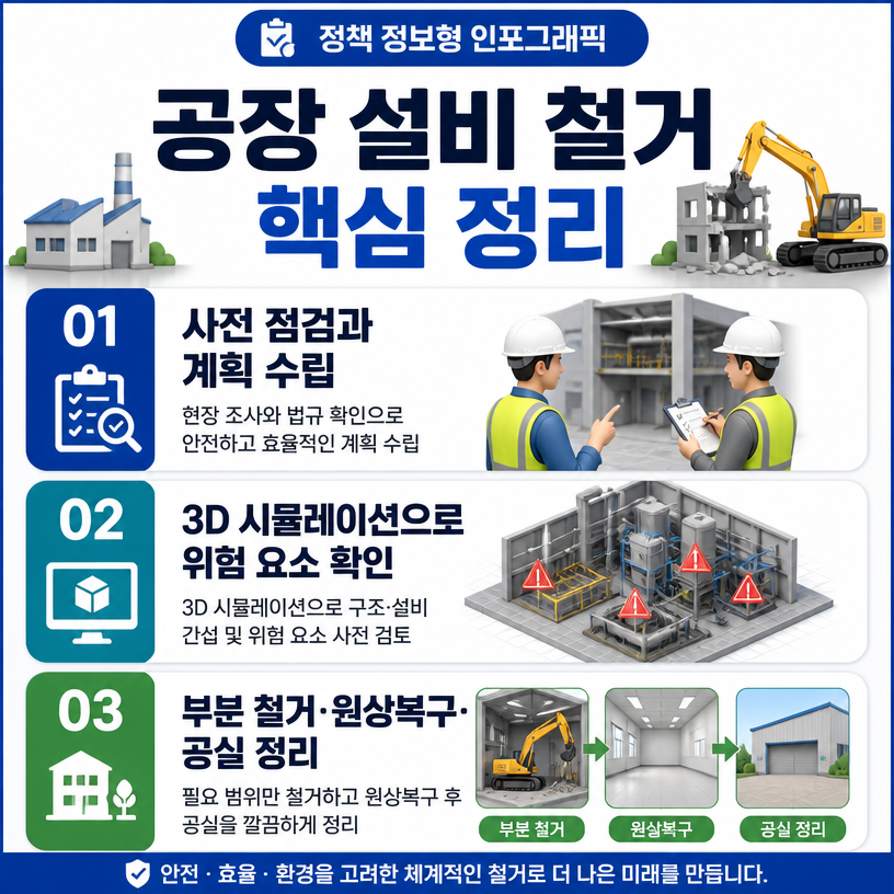 공장철거부터 원상복구까지 한 번에 해결