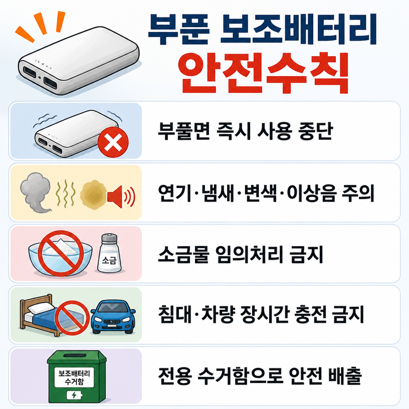 보조배터리 부풀었을 때, 진심환경건설이 알려드리는 안전한 대처와 폐기 방법